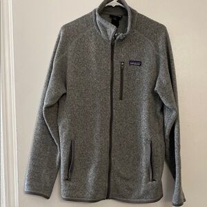 Patagonia Gray Zip Up Sweater